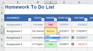 You can add a due date as well as notes for each task. Add Cool Features To Your To Do Lists In Excel