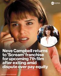 Neve Campbell is returning to the "Scream" franchise. The actress, 50, took  to Instagram