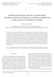 Pdf Tourism Indigenous People And The Challenge Of Development The Representations Of Ovahimbas In Tourism Promotion And Community Perceptions Toward Tourism