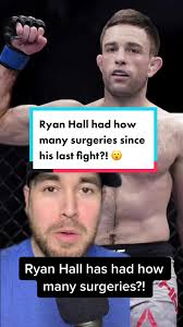Ryan Hall has had this many surgeries since his last fight 😱 #ufc #ufc287  #ryanhall #bjj #mma