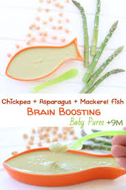 Chickpea Asparagus Mackerel Puree 9m Buona Pappa Recipe Baby Food Recipes Baby Eating Baby Puree Recipes