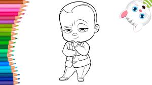 Die Boss Baby Ausmalbilder Wie Zeichnet Und Farbt Kleine Hande Malbuch Youtube