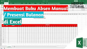 Contoh format excel laporan bulanan mingguan harian dan jadwal pelaksanaan untuk konsultan pengawas laporan pengawasan sangat penting untuk mengetahui. Cara Membuat Buku Absensi Presensi Bulanan Di Excel Youtube