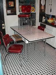 Check spelling or type a new query. Black And White 1930 S Porcelain Enamel Table And Red Chairs Rare Sits 8 Vintage Kitchen Kitschy Kitchen Furniture