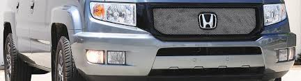 This honda ridgeline is ready for zombies. 2009 Honda Ridgeline Custom Grilles Billet Mesh Led Chrome Black