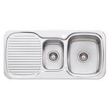 We know what you need! Oliveri Lakeland 1 And 1 2 Bowl Inset Sink With Drainer Bunnings Australia