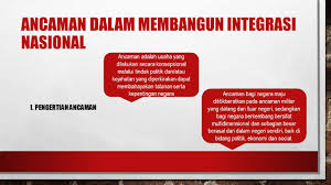 Tuliskan pengertian integrasi secara politis dan antropologis. Ancaman Tantangan Hambatan Dan Gangguan Dalam Membangun Integrasi Nasional Dalam Bingkai Bhineka Tunggal Ika By Ms Endang Nainggolan Ppt Download