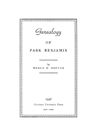 PARK BENJAMIN
