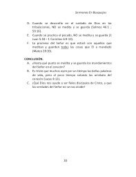 Espacio creado con el fin de facilitar los bosquejos de las cuando las divisiones del plan (bosquejo) son tomadas del texto, tenemos undesarrollo textual, y este es un ejemplo de por qué a pesar de utilizar un pasaje bíblico, debemos tener claro su contexto. 50 Sermones En Bosquejos