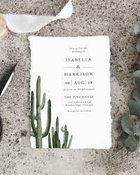 Eleanor Bohemian Cactus Wedding Invitation Template Suite Desert Wedding Invitation Cactus Wedding Invitations Bohemian Wedding Invitations