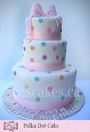 Polka Dot Cake Polka Dot Cakes Baby Shower Cakes Girl Cake