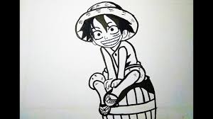 Kedai jus dan sop buah. Menggambar Luffy Film One Piece Hitam Putih Youtube