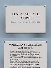 Hamid berkata beberapa bekas pegawai jabatan integriti dan pematuhan. Kes Salah Laku Guru