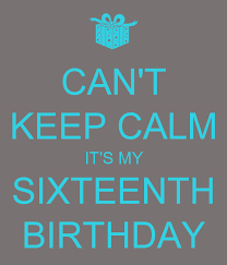 Can T Keep Calm It S My Sixteenth Birthday 16th Birthday Quotes Sixteenth Birthday Boy 16th Birthday