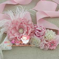 Maybe you would like to learn more about one of these? Flower Girl Pink Sash Chiffon Lace Flowers Pearls Belt Feather Belt Bridesmaid Sash Mom Baby Shower Sash Pregnancy Sash 48pcs Pearl Belt Pink Sashfeather Belt Aliexpress