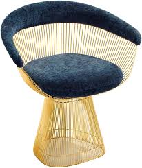 Platner Knoll Arm Chair In Gold Milia Shop