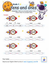 The emphasis is on understanding of our base ten number system. Astronaut Jo Juggles Tens And Ones Argoprep