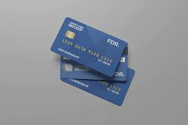 Free Top View Credit Card Mockup Ê–