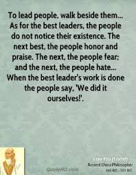 Lao Tzu Quotes On Leadership. QuotesGram via Relatably.com