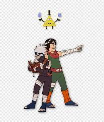 Might guy vs kakashi power levels for you guys, kakashi is my third favorite naruto character but i have to admit that taken out the power of obito's eyes ka. Kakashi Hatake Might Guy Naruto Bill Cipher Character Naruto Bill Cipher Fictional Character Cartoon Png Pngwing