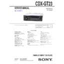 You may download a copy of the installation manual here. Sony Cdx Gt23 Service Manual Free Download