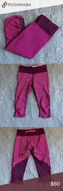 Lululemon Rare Stripped Crop Leggings Size 4 Xs Lululemon