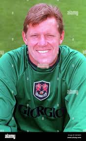 Goalkeeper Nigel Spink, who plays for second division Millwall FC at the  New Den Stock Photo