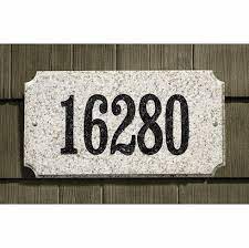 Retail & corporate / branding. Executive Rectangle Solid Granite Address Plaque