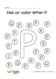 find letter p interactive worksheet