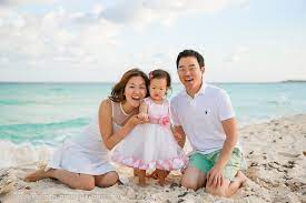 Korean Family Portrait Reunion Cancun Beach Portraits Cancun Cancun Photographer Cancun Destination Wedding Ph Family Portraits Flower Girl Dresses Portrait