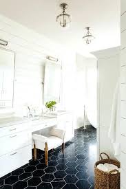 Black And White Marble Floor Bathroom Pin By Peyton Smart On Ellie S Bathroom In 2020 Black Tile Bathrooms White Marble Floor Bathroom Bathroom Floor Tiles