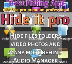 Hide It Pro Apk Hide Files Behind Audio Manager Hide Apps Lock Apps Download App