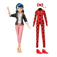Miraculous Cat Ladybug Superhero Secret Marinette with Ladybug Fashion  Outfit by Playmates Toys : Amazon.co.uk: Toys & Games
