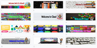 Just know your picture will look darker in classroom than it does in your slide deck. Google Classroom Banners Set 2 Getting Ready For Back To School