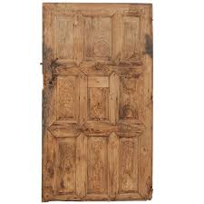 Single 19th Century European Rustic Wood Door With Delicate Carved Pattern Rustic Wood Doors Wood Doors Wooden Doors