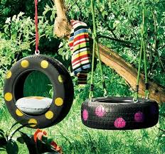 Alte Reifen Werden Zu Neuen Schaukeln Idee Zum Selbermachen Alte Reifen Garten Spielplatz Hintergarten