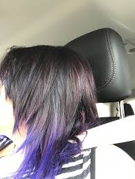 Splat Midnight Amethyst On Bleached Tips Splat Midnight Amethyst Beautiful Haircuts Bleached Tips