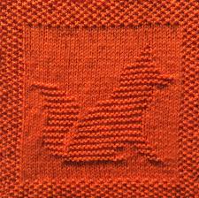 Free Knitting Pattern Fox Dishcloth Or Afghan Square Daisy