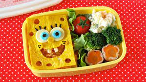 spongebob squarepants bento lunch box スポンジボブ スクエアパンツ弁当 ochikeron cre スポンジボブ 料理 レシピ 弁当