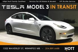 2018 Tesla Model 3 For Sale In Winnipeg Awd Long Range Dual Motor Winnipeg Used Cars Nott Auto
