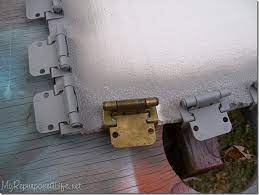 How to paint hardware 1. I Painted The Hinges My Repurposed Life Rescue Re Imagine Repeat