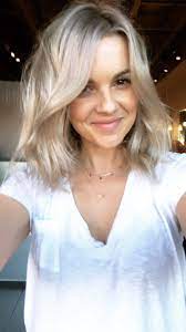 The three pack scrunchie with the bow is already sold out online! Ali Fedotowsky Manno On Twitter Before And After I Basically Want My Hair So White Blonde That It Looks Like I M Getting Grey
