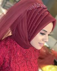 Turban Bridal Dress Design Beautiful Hijab Bridal Hijab Styles