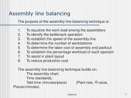 Ppt Assembly Line Balance Powerpoint Presentation Free