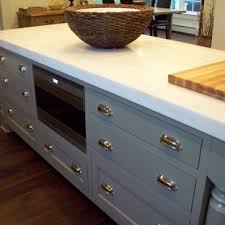 So i just moved to this small apartment and i needed a small dining table but i didn't find something i liked so i decided to make my own ikea hack table. Microwave Drawer In Island Houzz