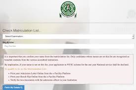 Currently, jamb requires all candidates to create and have a profile before they can be. Jamb Matriculation List Website For Nysc Mobilization