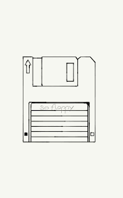 Floppy disk drawing