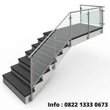 Berikut model pagar stainless kaca tempered, pagar stainless kotak, raling tangga stainless kaca, pagar balkon kaca stainless. 0822 1333 0673 Jasa Pembuatan Railing Tangga Kaca Murah Cianjur Railing Tangga Stainless Steel Railing Tangga Minimalis