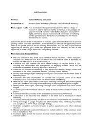 Job Description Position: Digital Marketing Executive Responsible To
