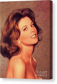 Tina Louise, Vintage Actress #3 Canvas Print